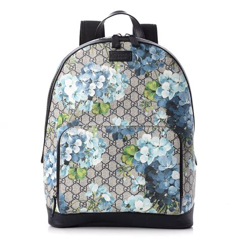 gucci bag with flower|gucci backpack with blue flowers.